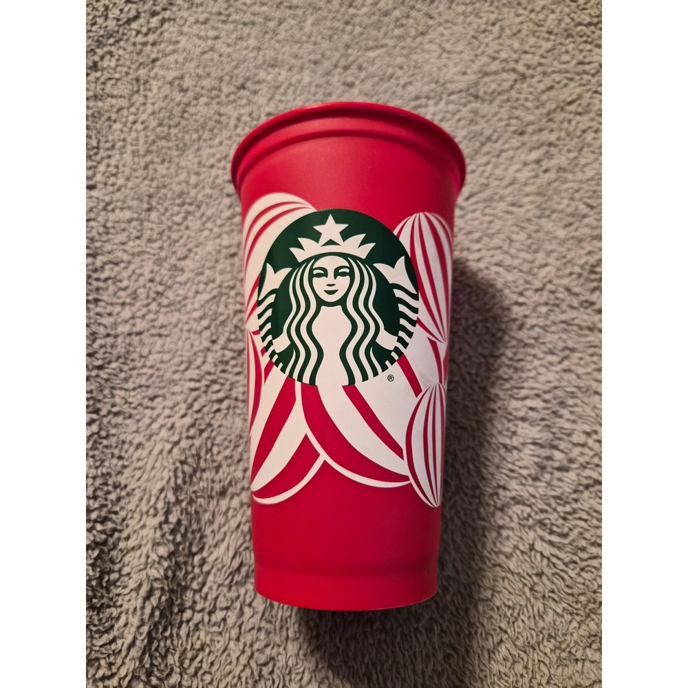Starbucks 2023 Holiday Red Peppermint Swirl Reusable Hot Cup Tumbler 16oz